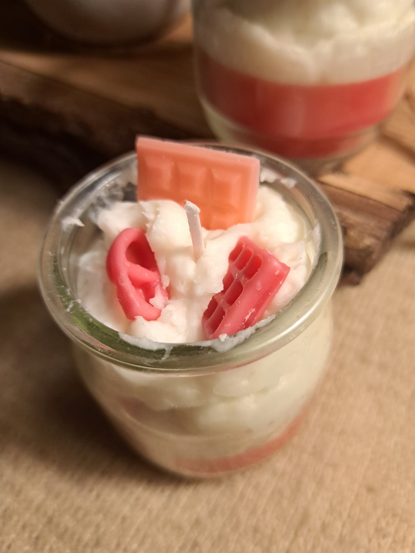 MINI BOUGIE GOURMANDE ± 100G : BARBE A PAPA