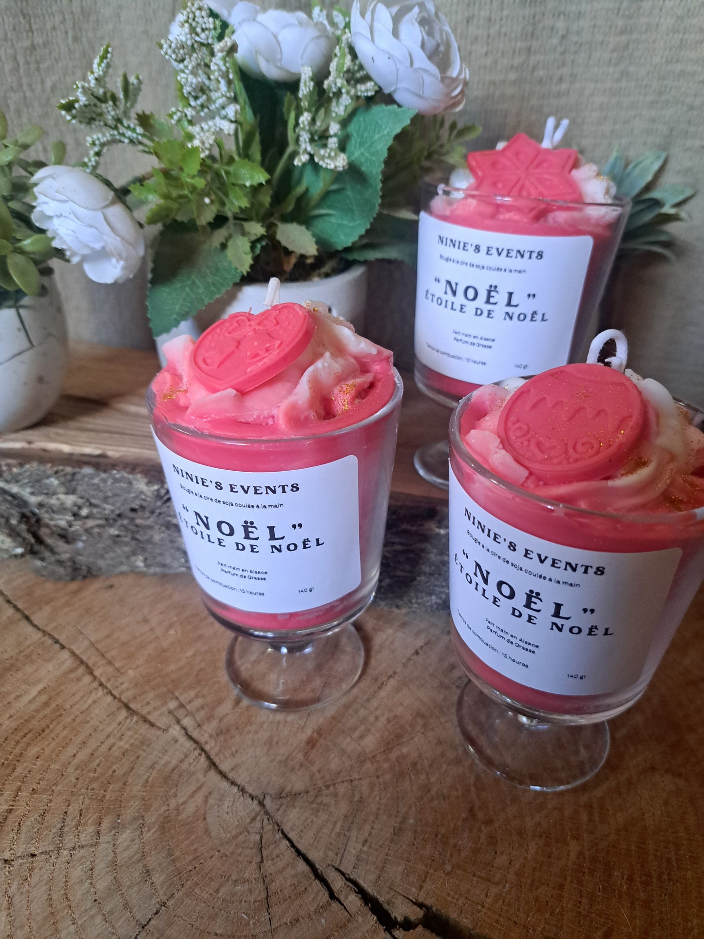 BOUGIE "ETOILE DE NOEL"