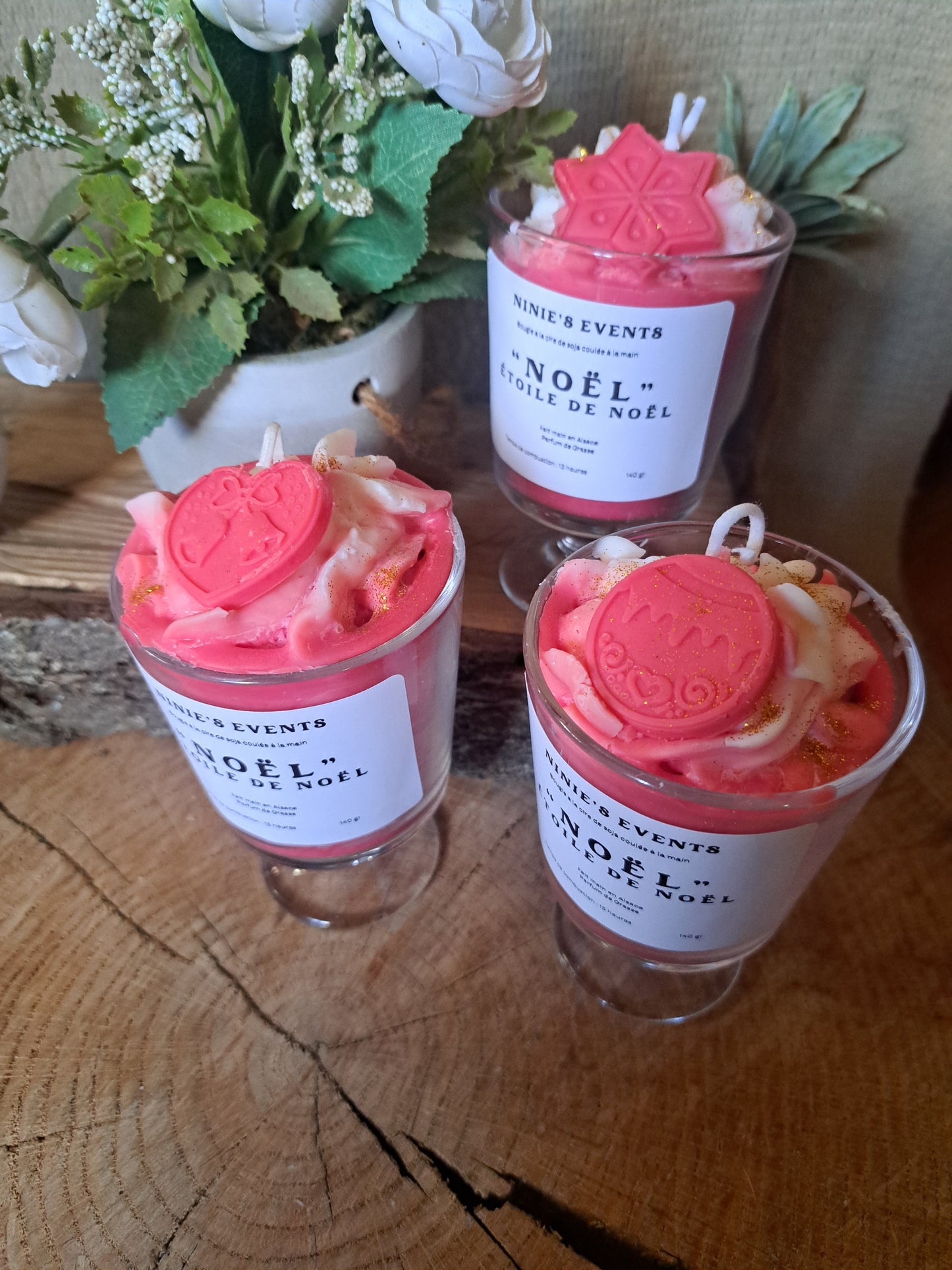 BOUGIE "ETOILE DE NOEL"