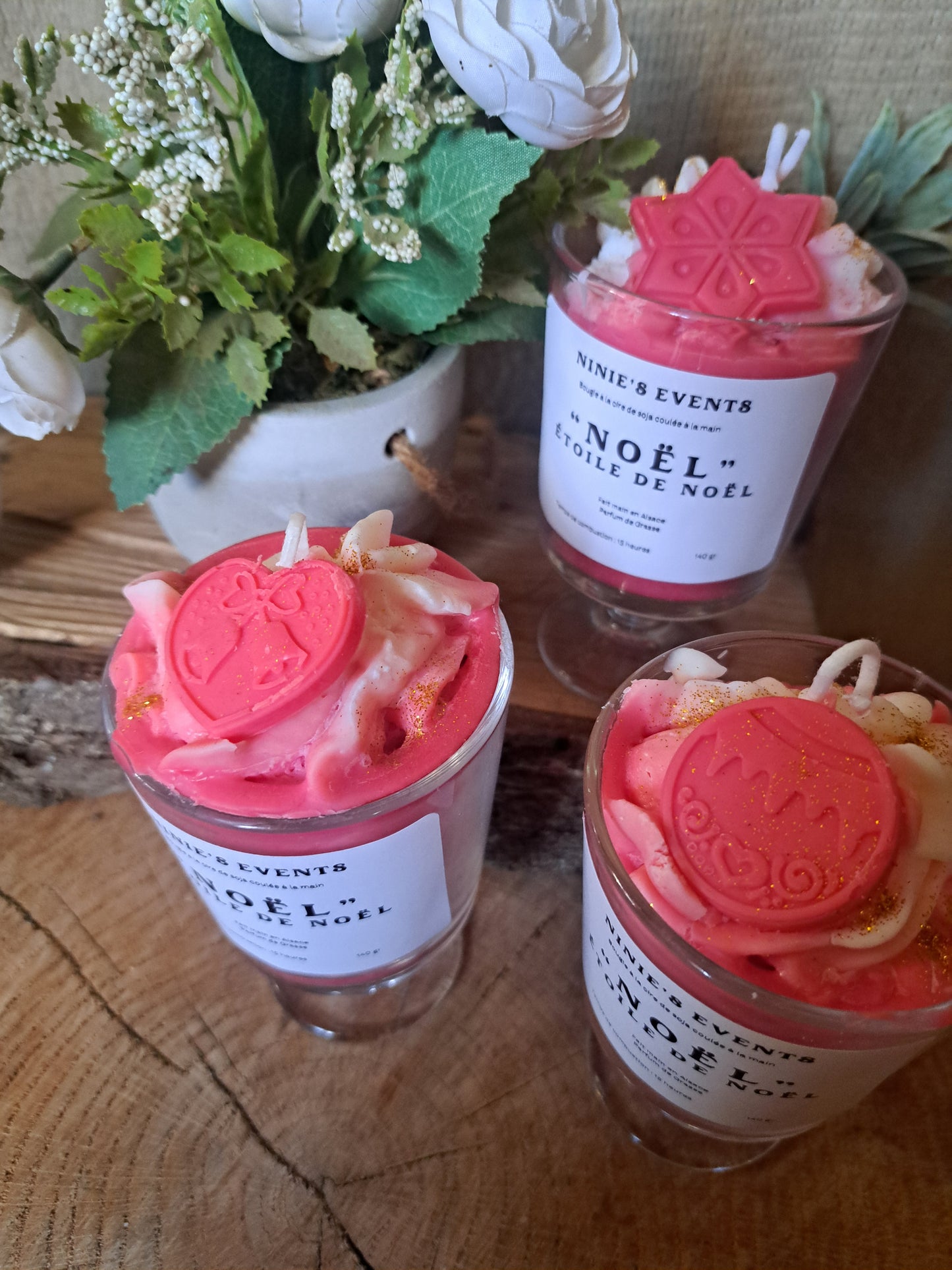 BOUGIE "ETOILE DE NOEL"
