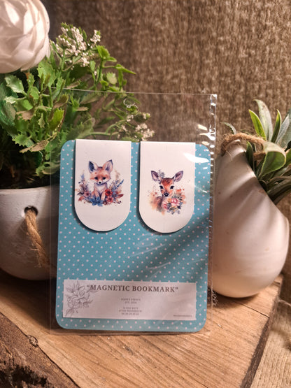 ANIMAL & FLOWERS MAGNETIC BOOKMARK