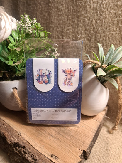 ANIMAL & FLOWERS MAGNETIC BOOKMARK