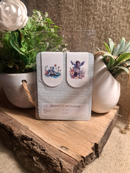 ANIMAL & FLOWERS MAGNETIC BOOKMARK