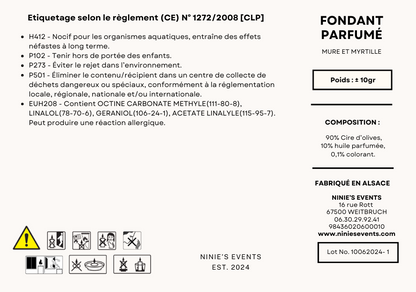 FONDANT PARFUMÉ ± 10G : FRUITÉ